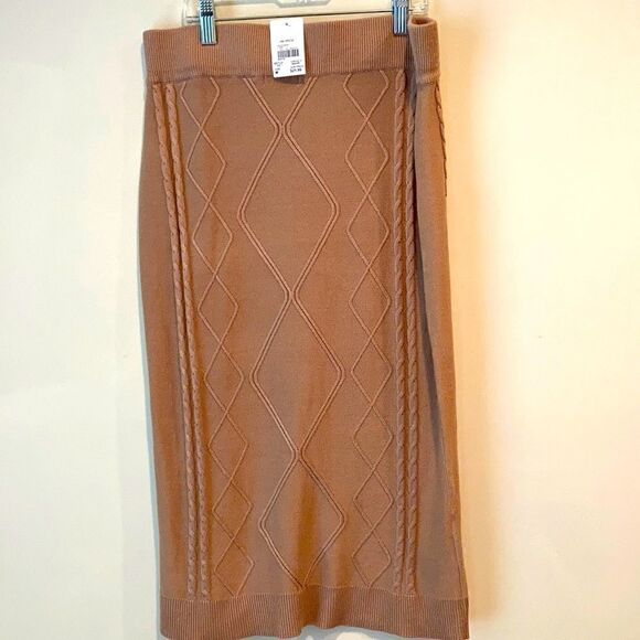 NWT Cato Tan Skirt   - Picture 1 of 4